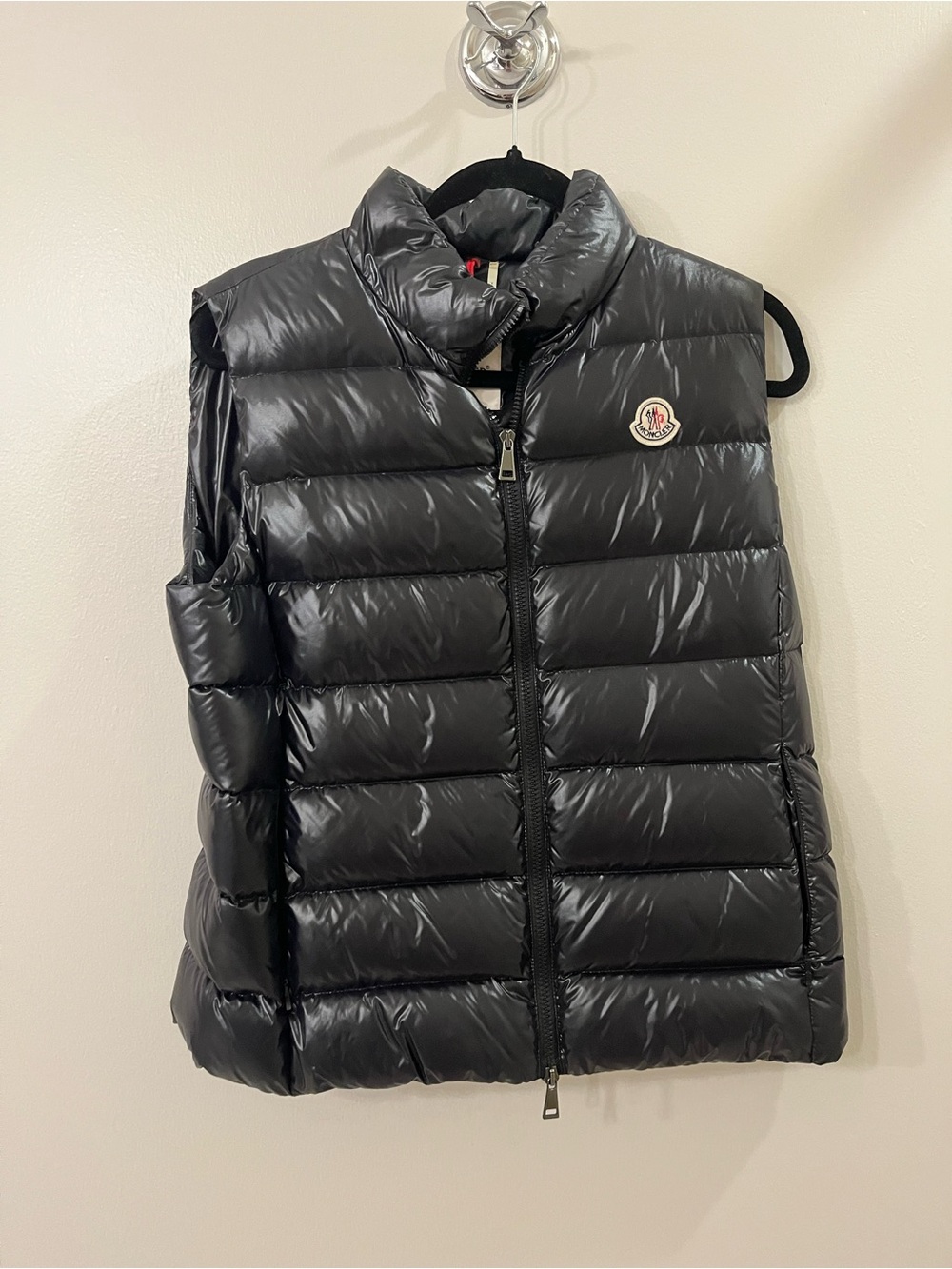 Moncler Ghany Black Quilted Down Vest